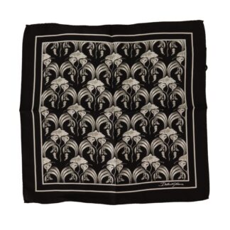 Dolce & Gabbana - Elegant Polka Dot Silk Square Scarf