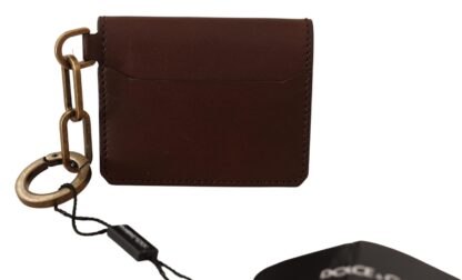 Dolce & Gabbana - Elegant Medium Brown Leather Cardholder