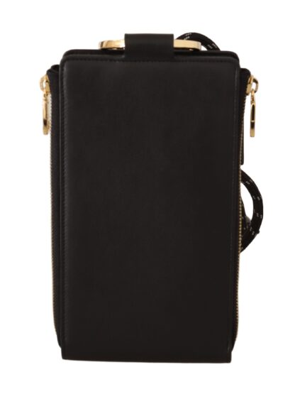 Dolce & Gabbana - Elegant Black Leather Strapped Wallet