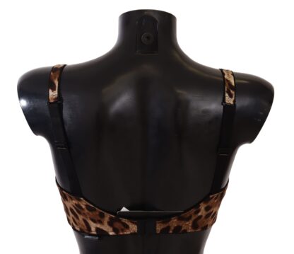 Dolce & Gabbana - Elegant Silk Leopard Print Bra