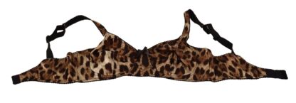 Dolce & Gabbana - Elegant Silk Leopard Print Bra