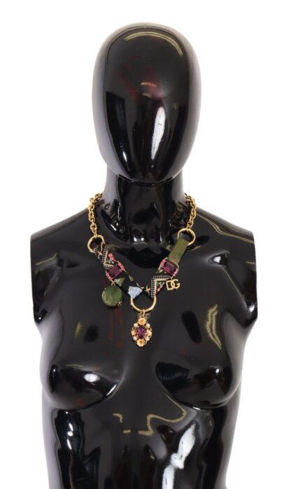 Dolce & Gabbana - Multicolor Crystal Charm Necklace