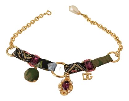 Dolce & Gabbana - Multicolor Crystal Charm Necklace