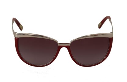 Dolce & Gabbana - Chic Silver Maroon Sunglasses for Her