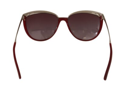 Dolce & Gabbana - Chic Silver Maroon Sunglasses for Her