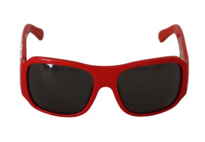 Dolce & Gabbana - Swarovski Stone Embellished Red Sunglasses