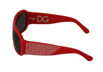 Dolce & Gabbana - Swarovski Stone Embellished Red Sunglasses