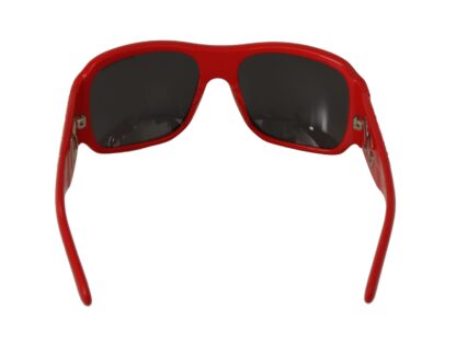 Dolce & Gabbana - Swarovski Stone Embellished Red Sunglasses