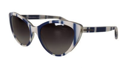 Dolce & Gabbana - Elegant Blue & White Women's Sunglasses