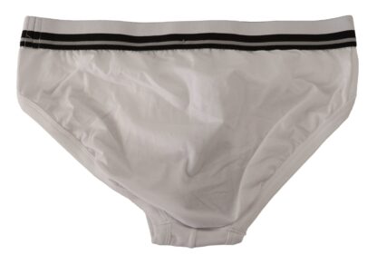 Dolce & Gabbana - Chic Monochrome Striped Waistband Briefs