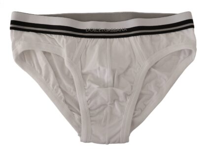 Dolce & Gabbana - Chic Monochrome Striped Waistband Briefs