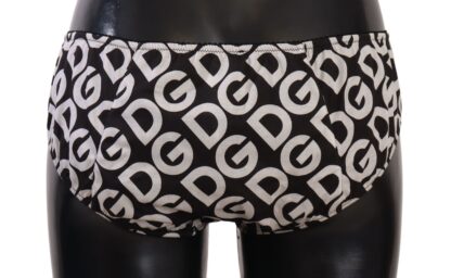 Dolce & Gabbana - Chic Black & White DG Logo Print Bottoms