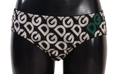 Dolce & Gabbana - Chic Black & White DG Logo Print Bottoms