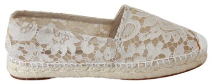 Dolce & Gabbana - Elegant Beige Espadrilles Flat Shoes