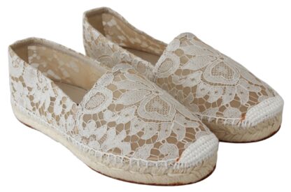 Dolce & Gabbana - Elegant Beige Espadrilles Flat Shoes