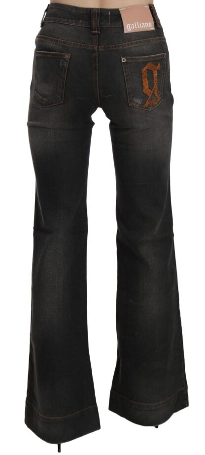 Dolce & Gabbana - Svelte Mid Waist Flared Black Denim