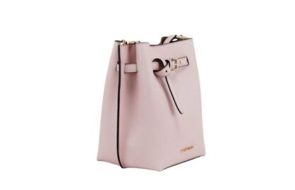 Michael Kors - Emilia Small Powder Blush Pebble Leather Bucket Messenger Handbag