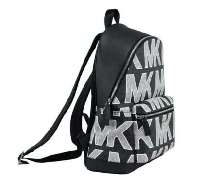 Michael Kors - Cooper Black Signature PVC Graphic Logo Backpack Bookbag Bag