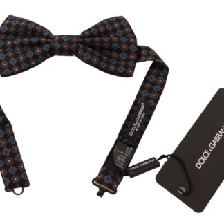 Dolce & Gabbana - Elegant Silver Grey Silk Bow Tie