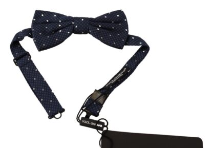 Dolce & Gabbana - Elegant Silk Bow Tie in Dark Blue