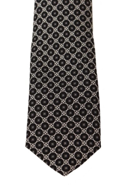 Dolce & Gabbana - Elegant Patterned Black Silk Tie