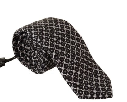 Dolce & Gabbana - Elegant Patterned Black Silk Tie