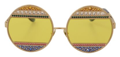 Dolce & Gabbana - Crystal Embellished Oval Sunglasses