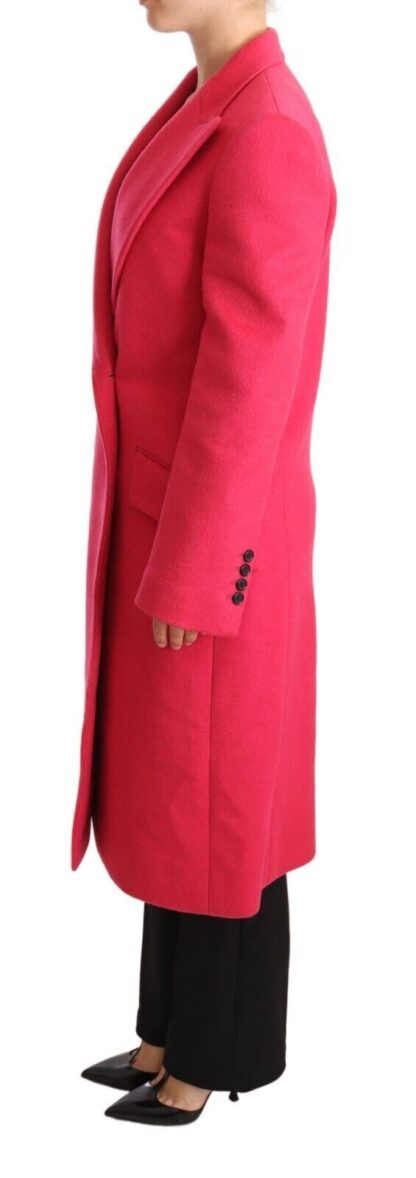 Dolce & Gabbana - Elegant Pink Wool-Cashmere Coat