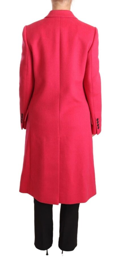 Dolce & Gabbana - Elegant Pink Wool-Cashmere Coat