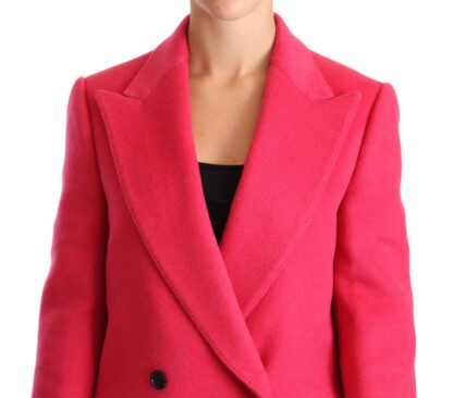 Dolce & Gabbana - Elegant Pink Wool-Cashmere Coat