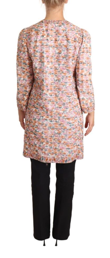 Dolce & Gabbana - Elegant Floral Silk Trench Coat