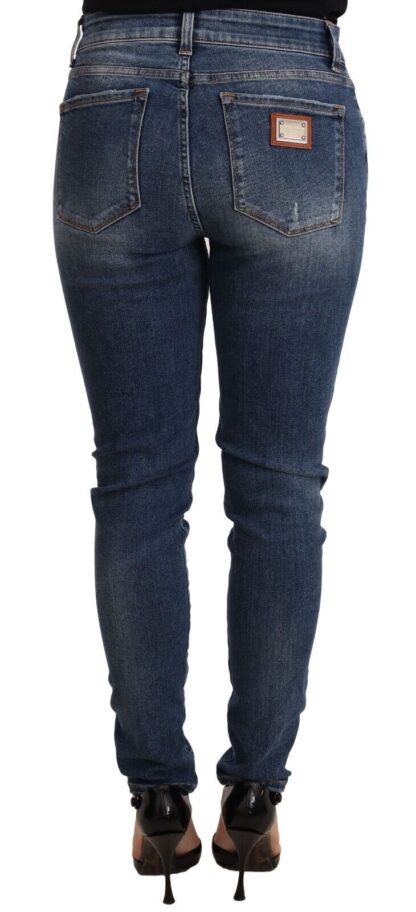 Dolce & Gabbana - Elegant Slim-Fit Distressed Skinny Jeans