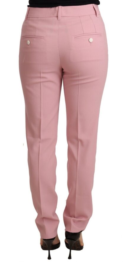 Dolce & Gabbana - Elegant Pink Tapered Wool Trousers