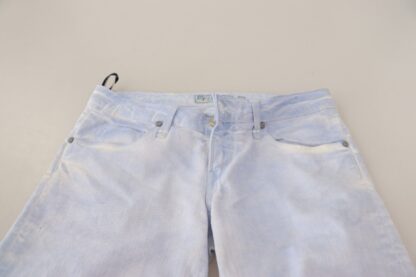 Acht - Light Blue Cotton Push Up Denim Jeans