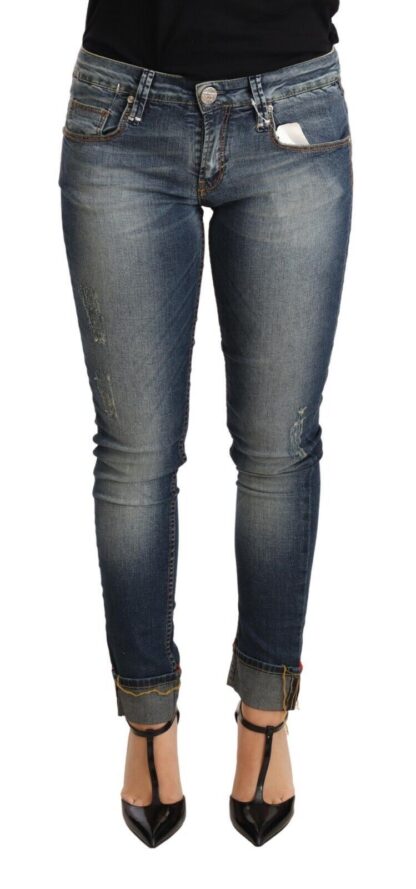 Acht - Chic Blue Washed Skinny Denim