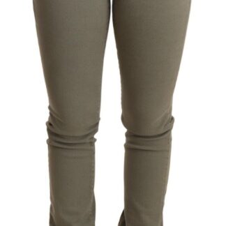 Ermanno Scervino - Sleek Gray Low Waist Skinny Jeans