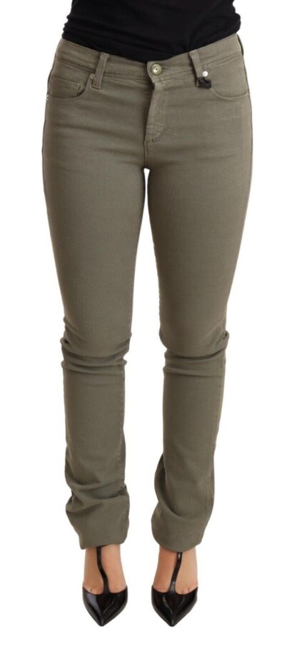 Ermanno Scervino - Chic Green Low Waist Skinny Jeans