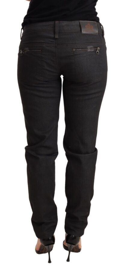 Ermanno Scervino - Chic Black Low Waist Skinny Jeans