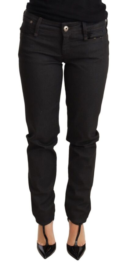 Ermanno Scervino - Chic Black Low Waist Skinny Jeans