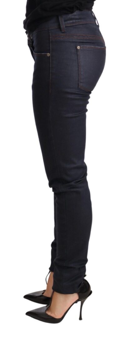 Ermanno Scervino - Chic Dark Blue Low Waist Skinny Jeans