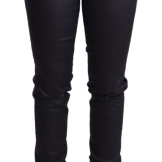 Ermanno Scervino - Sleek Gray Low Waist Skinny Jeans