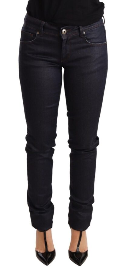 Ermanno Scervino - Chic Dark Blue Low Waist Skinny Jeans