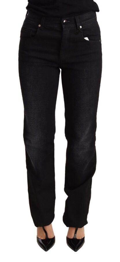 Ermanno Scervino - Chic Black Washed Straight Cut Jeans