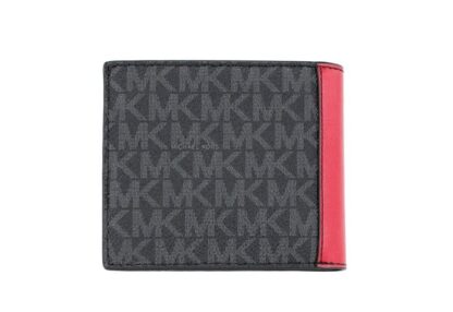 Michael Kors - Cooper Black Flame Signature Leather Graphic Logo Billfold Wallet