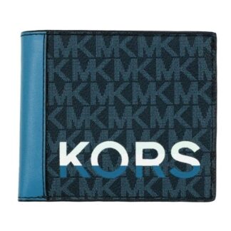 Michael Kors - Cooper Black Flame Signature Leather Graphic Logo Billfold Wallet