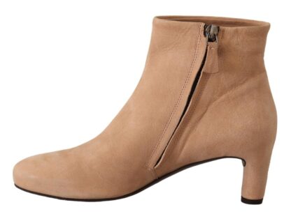 DEL CARLO - Elegant Beige Leather Boots