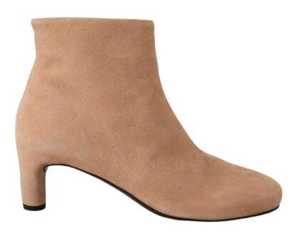 DEL CARLO - Elegant Beige Leather Boots