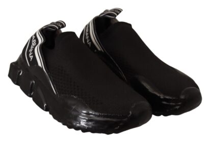 Dolce & Gabbana - Chic Black Sorrento Slip-On Sneakers