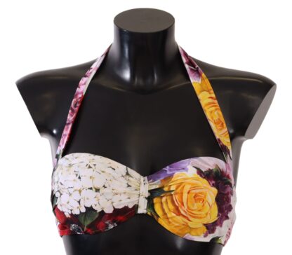 Dolce & Gabbana - Chic Floral Print Bikini Top - Summer Essential