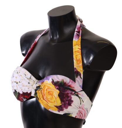 Dolce & Gabbana - Chic Floral Print Bikini Top - Summer Essential